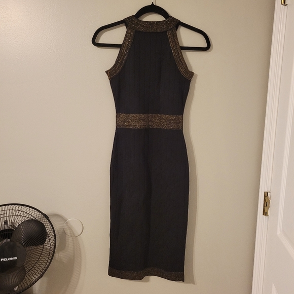 Luxedress Women's Elegant Wool Blend Little Black Dress. Size S - Picture 7 of 12